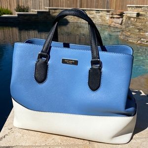 Kate Spade blue & ivory purse